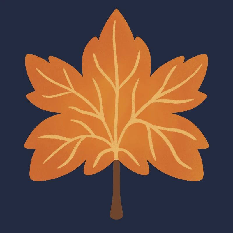 Herbstliche Ahornblatt-Silhouette