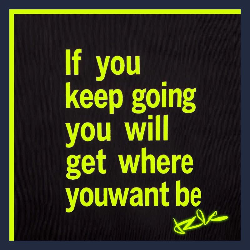 Lasting motivation neon text