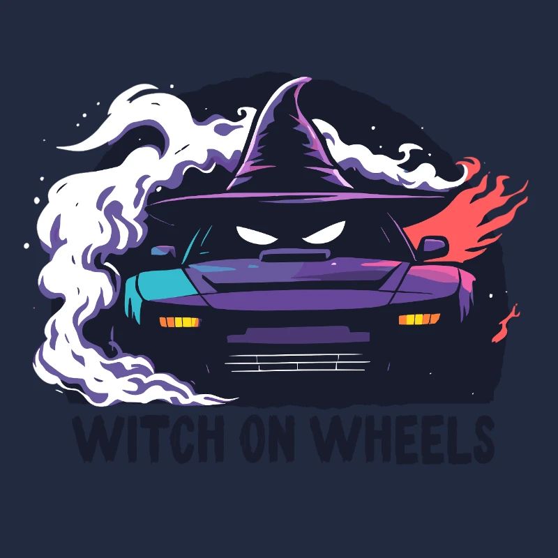 Witch on Wheels Neon Ride