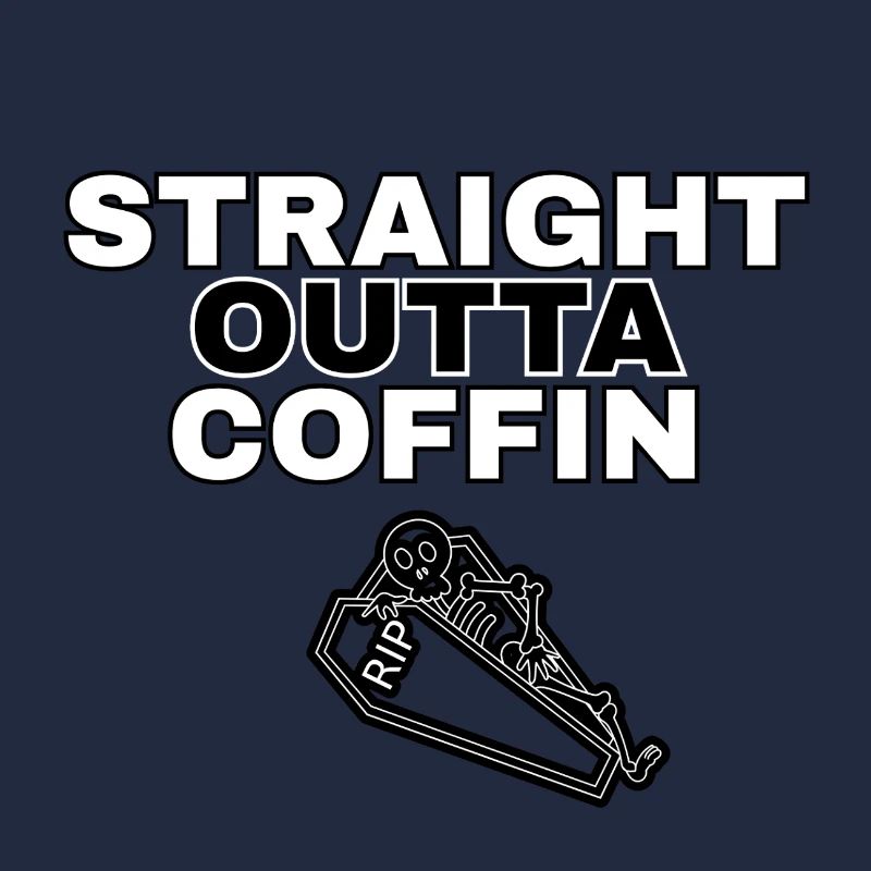 Straight Outta Sarg Skelett Design