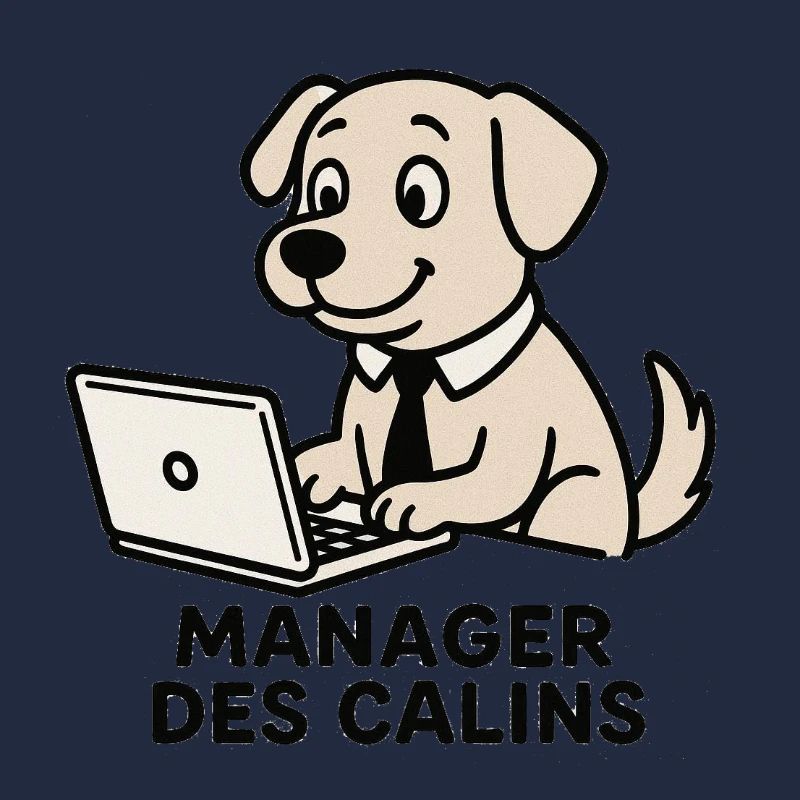 Hundemanager kuschelt