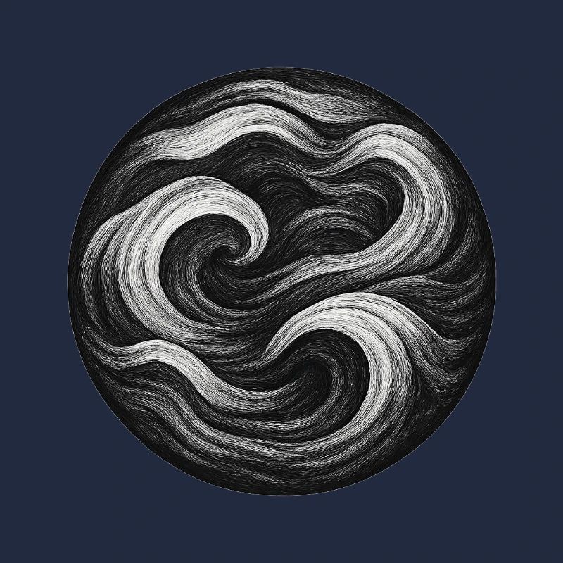Schwarz-Weißes Tourbillon