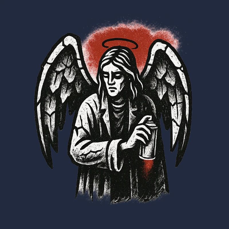 Ange avec l’intention de graffiti