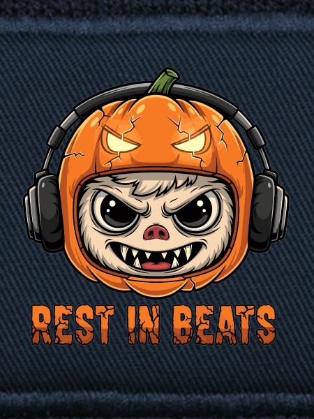 Kürbis-DJ Monkey Rest Beats
