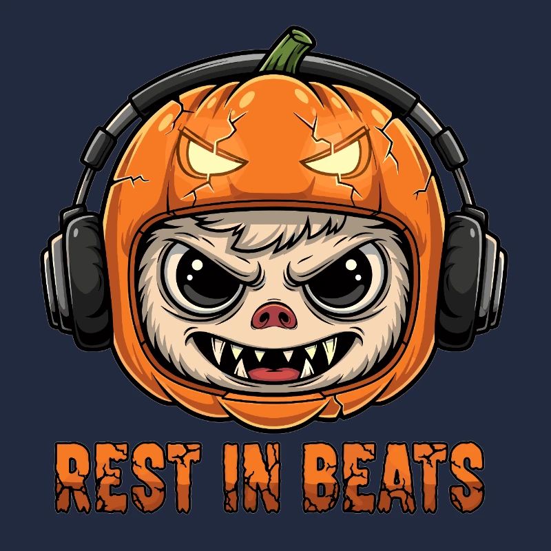 Pumpkin DJ Monkey Rest Beats