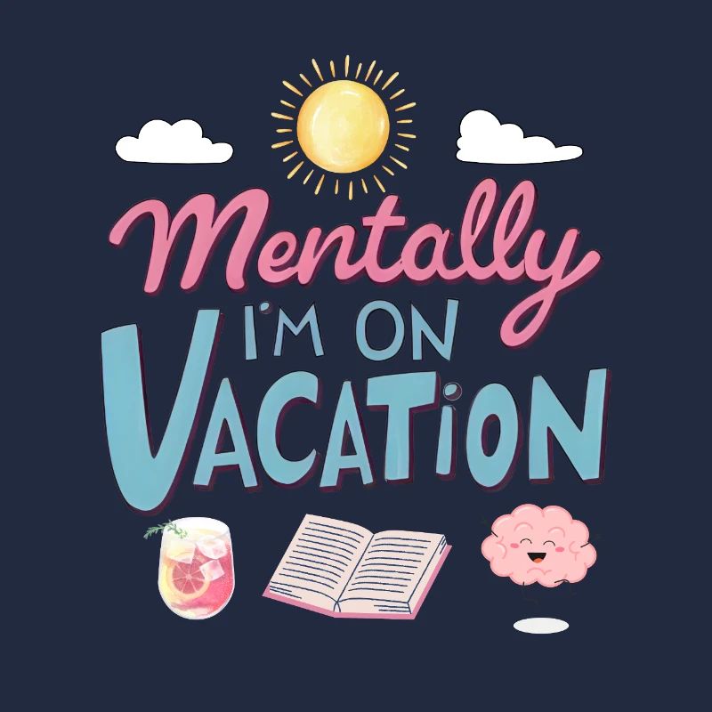 Mentally Somewhere Else Retro Design