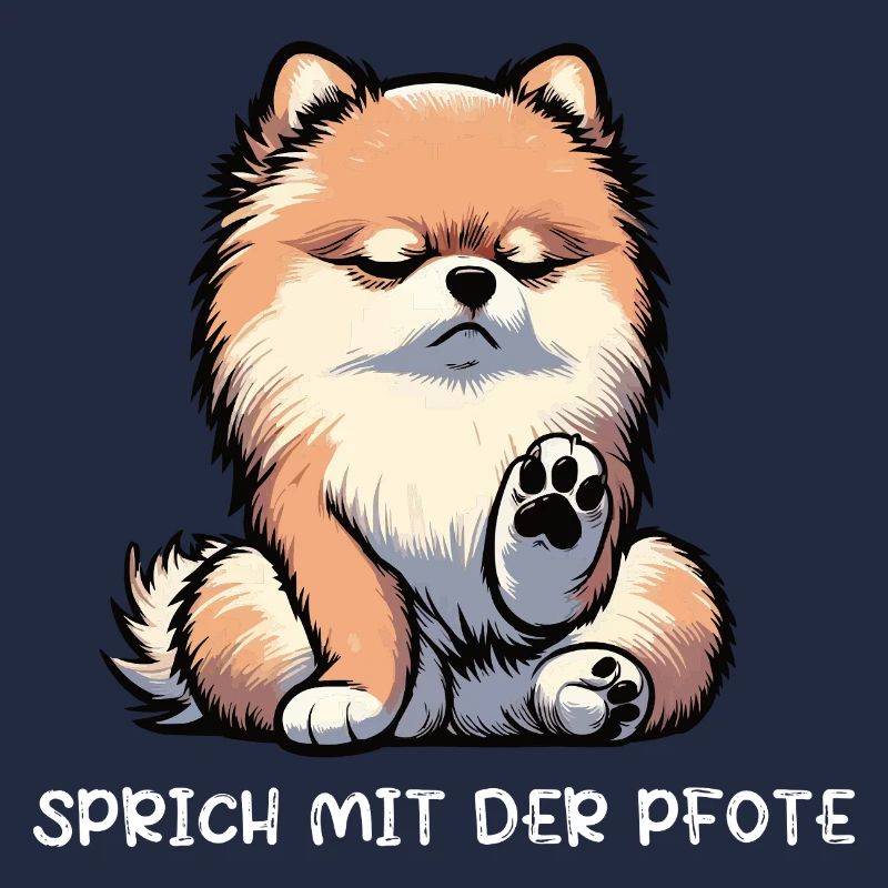 Sprich mit der Pfote Zwergspitz Zwergspitze Spitz