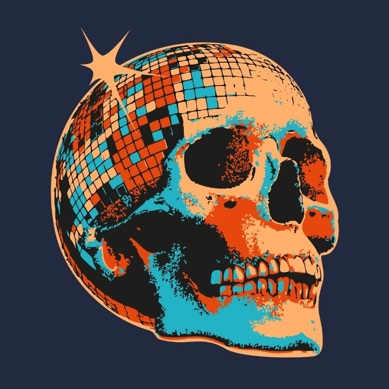 Disco Crâne Mosaïque