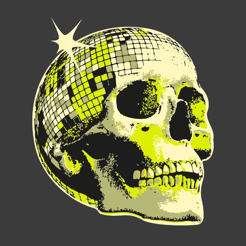 Neon Skull Disco Ball