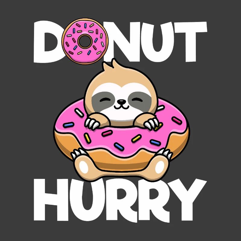 Donut Hurry Sloth Doughnut