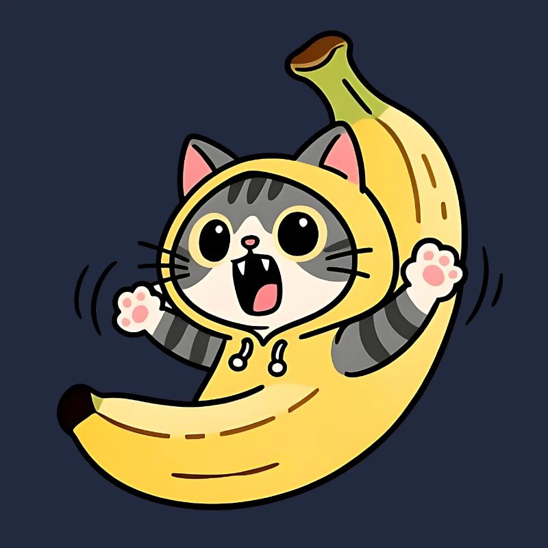Kawaii Bananenkatze