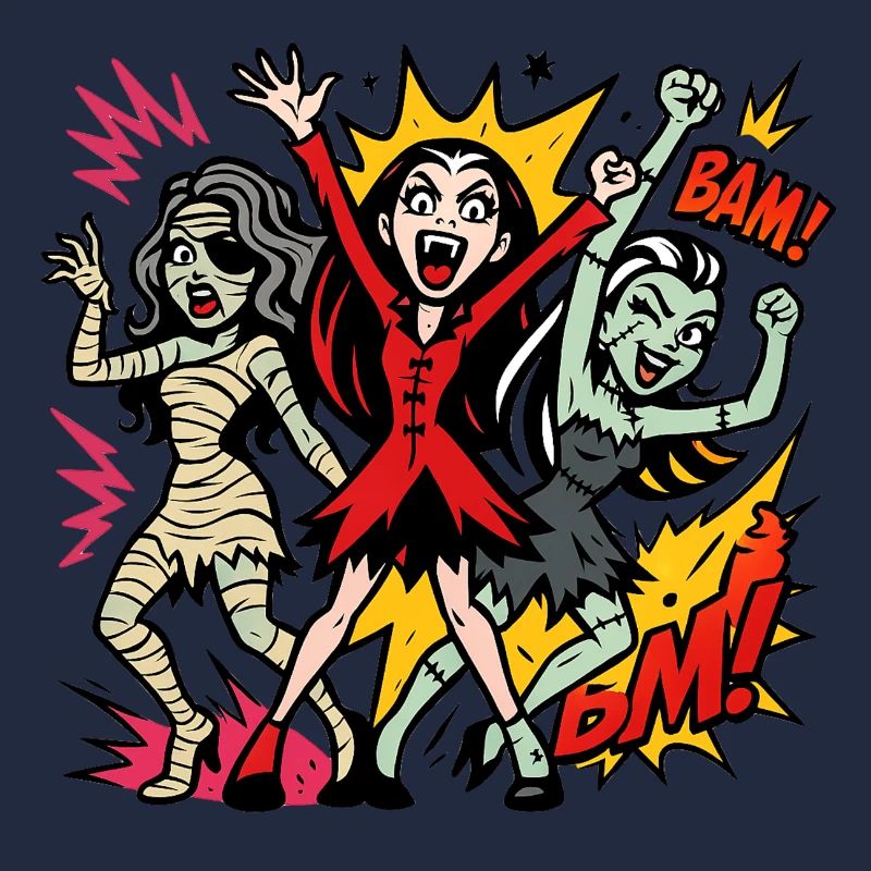 Comic Horror Monster Dance