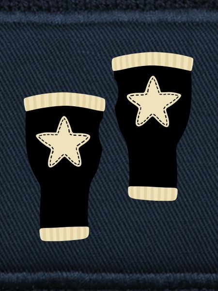 Star Fingerlose Handschuhe Design