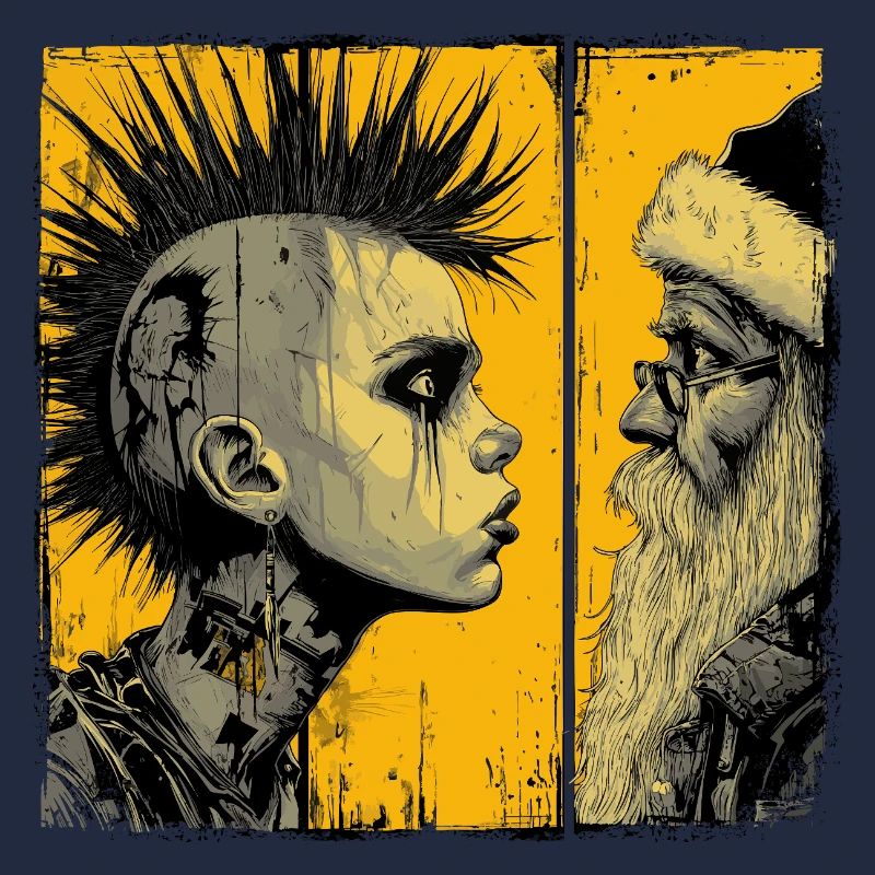 Punk trifft Weihnachtsmann 