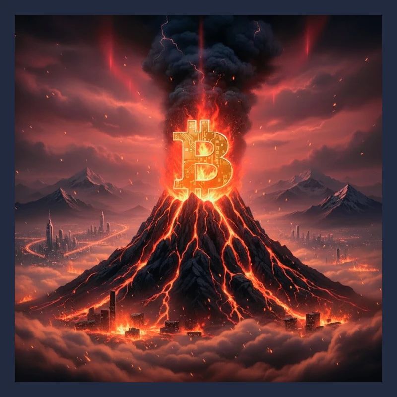Bitcoin volcano eruption
