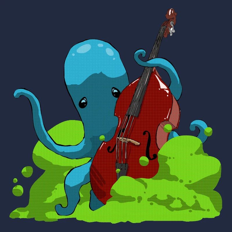 Octopus spielt Bass