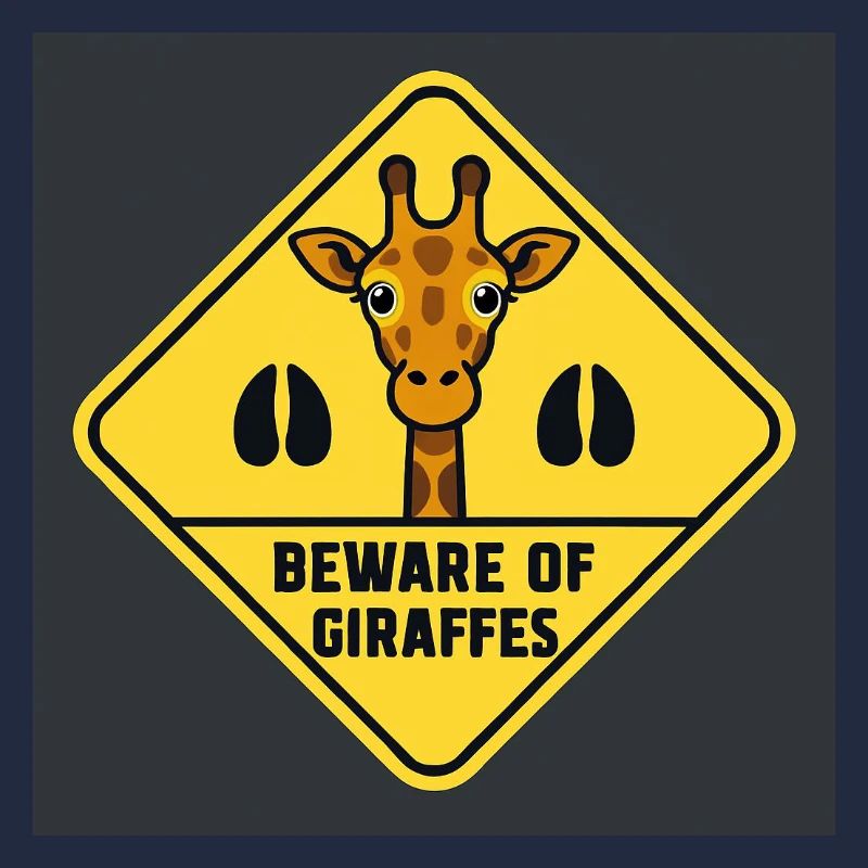 Giraffen-Warnschild
