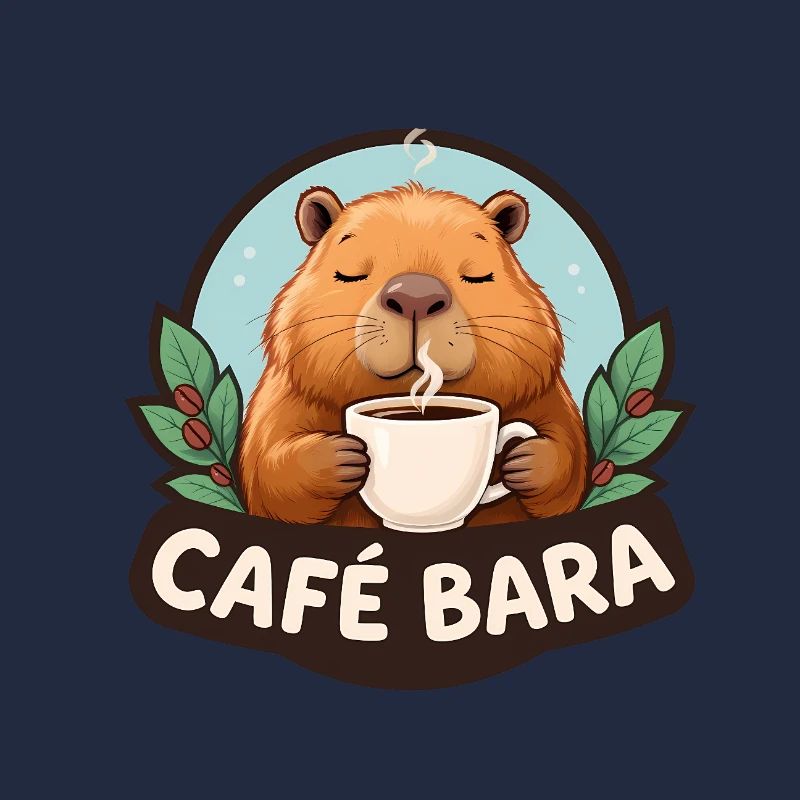 Café Bara - Funny Capybara T-Shirt