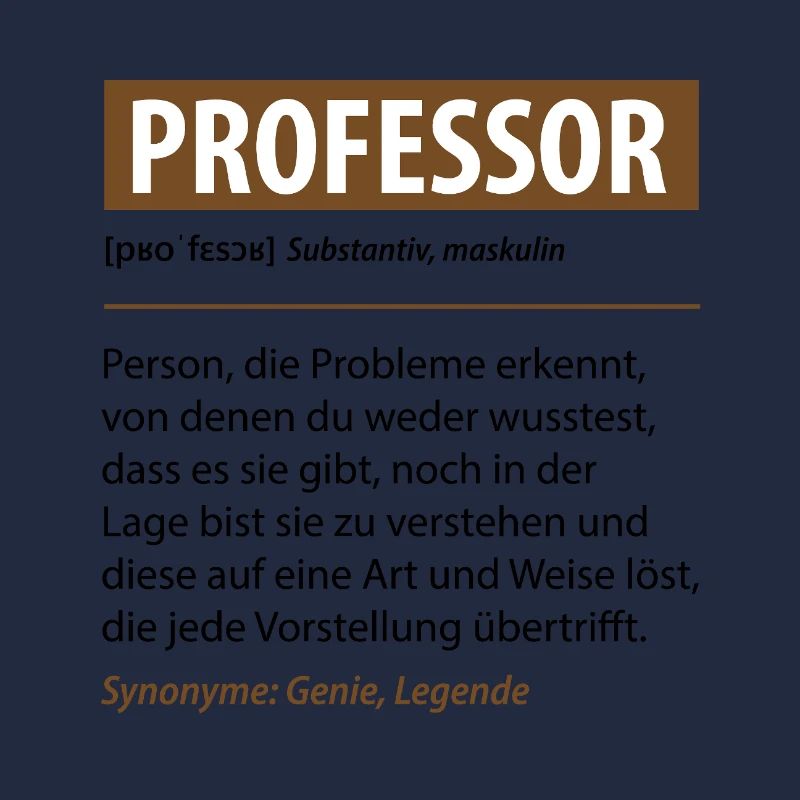 Drôle Professeur Profession Définition Dire Cadeau