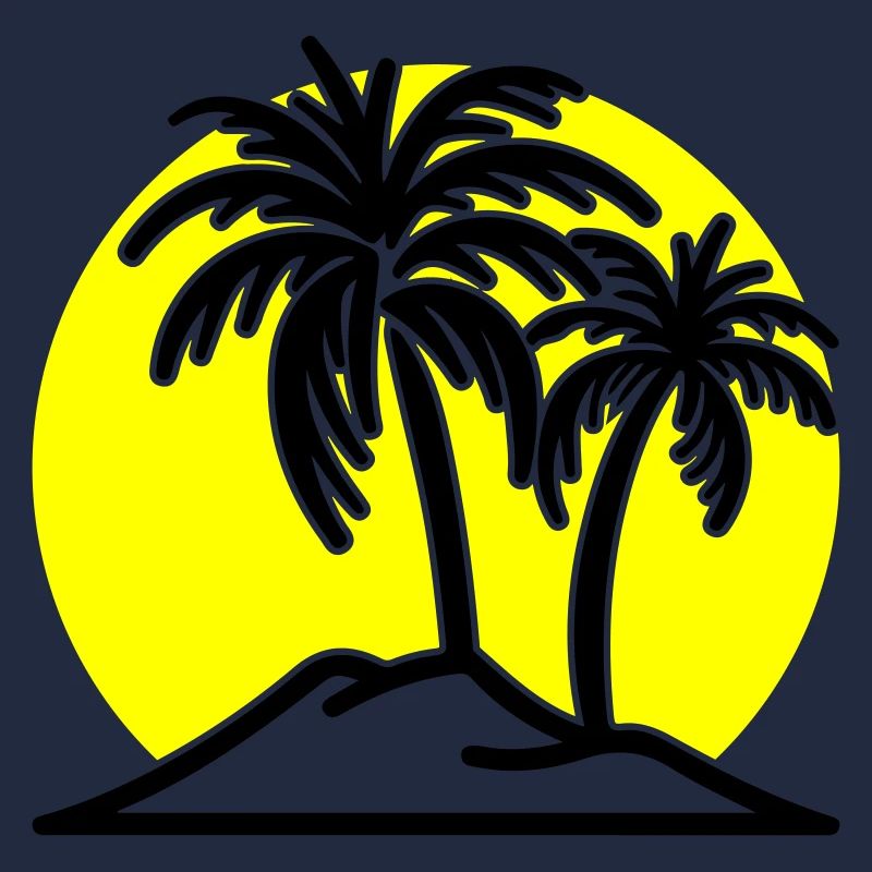 Palmier symbole île de plage