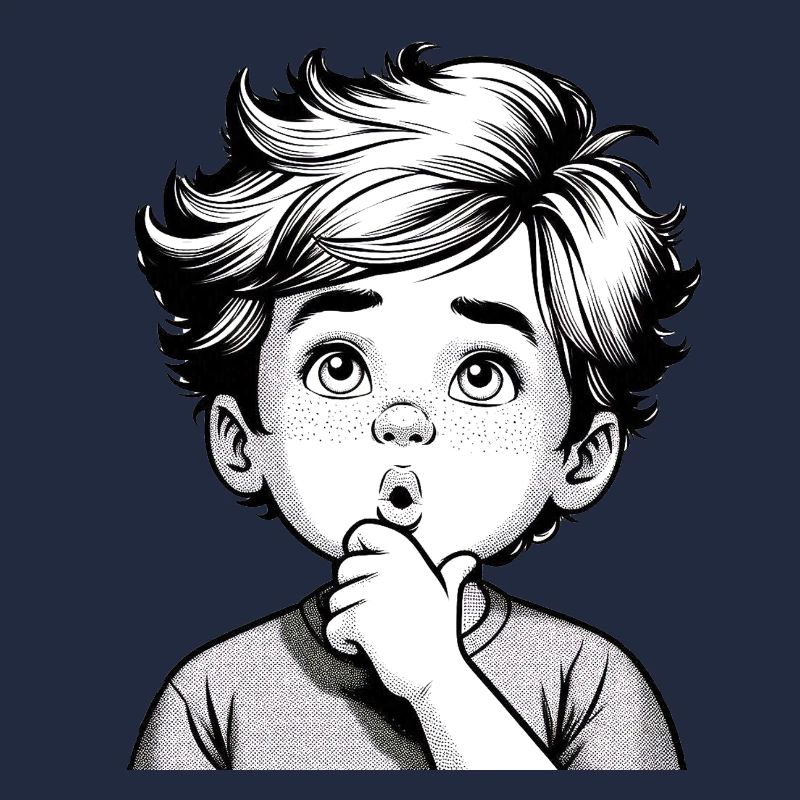 Surprised Thoughtful Boy | Thoughtful Boy