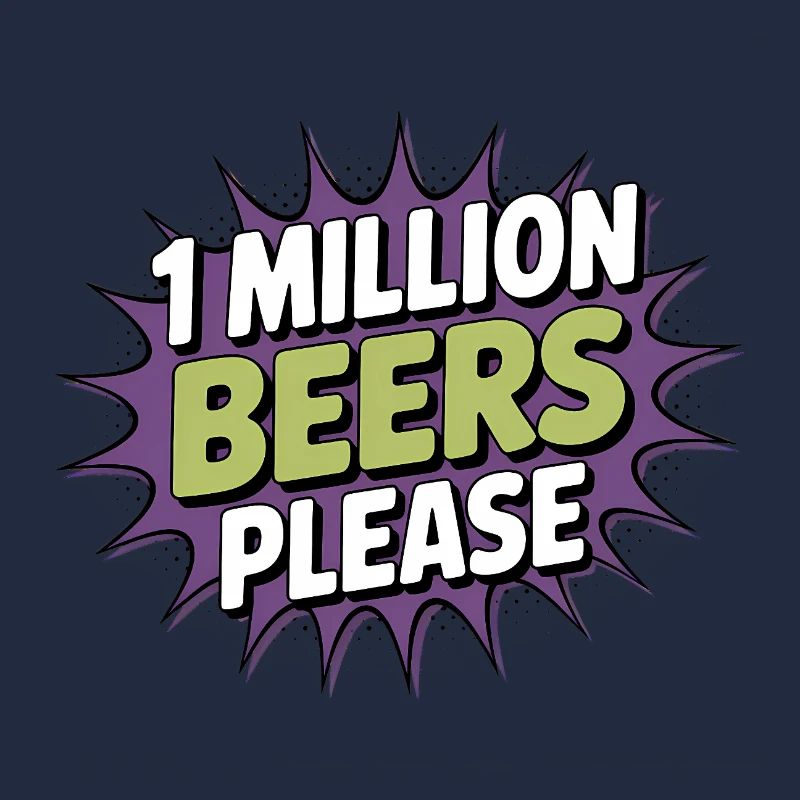 One Million Beers please - Funny Drinking Meme