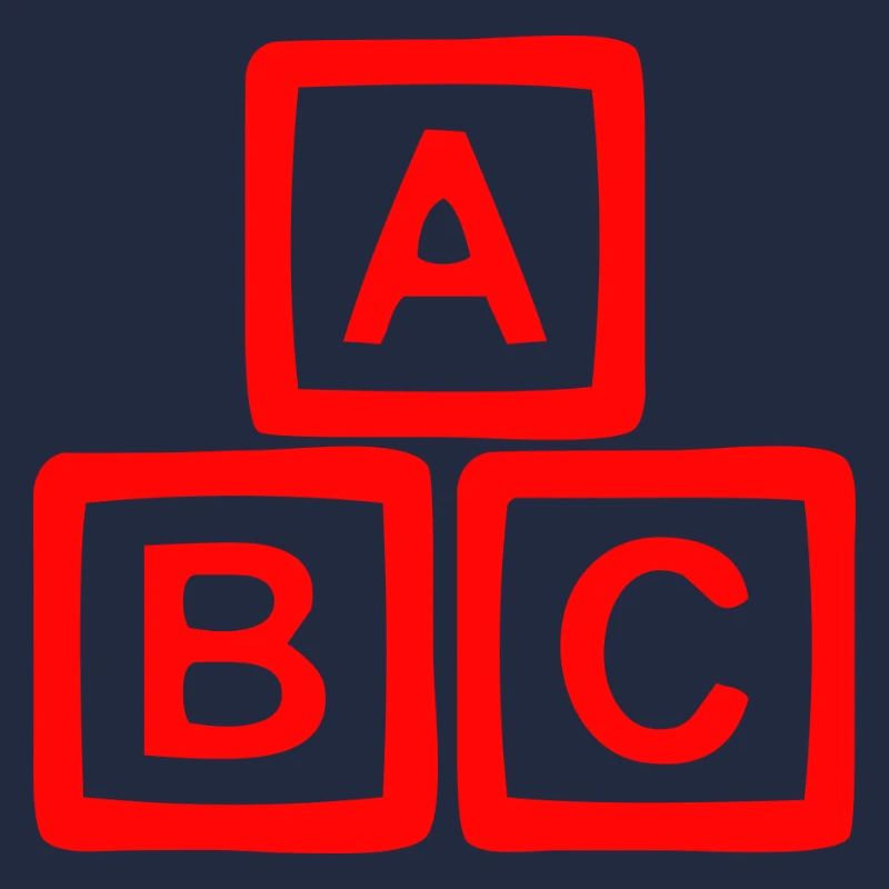 Conception contrastée de bloc ABC