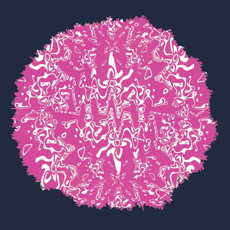 Circle Rose Pink Pattern