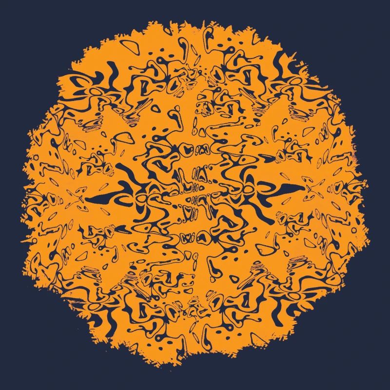 Orangen Kreisornament