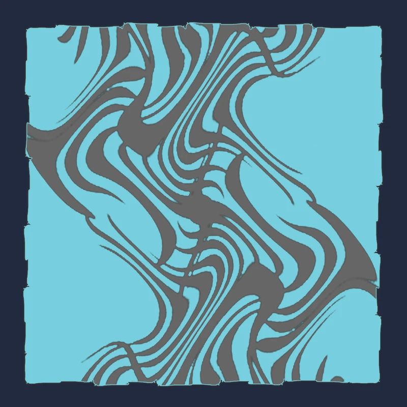 Zebraisches Muster Cyan