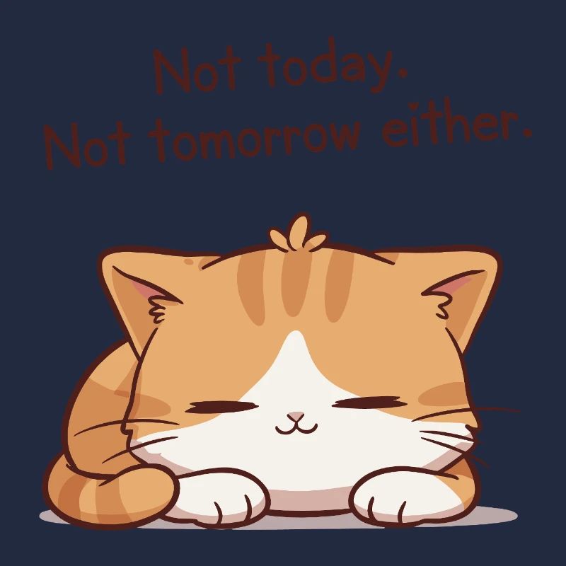 Sleeper kitten Not today Not tomorrow
