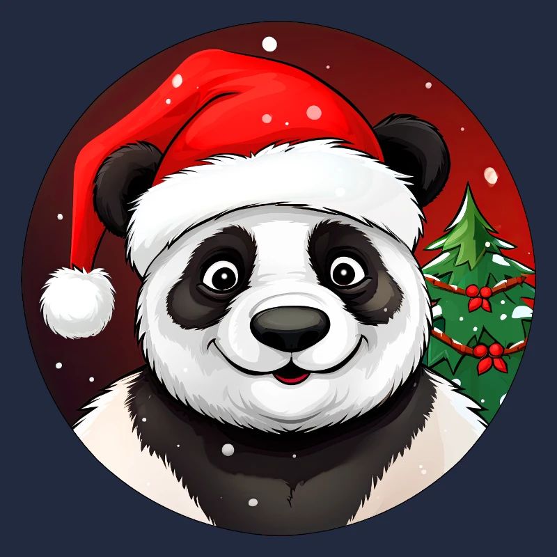 Panda de Noël