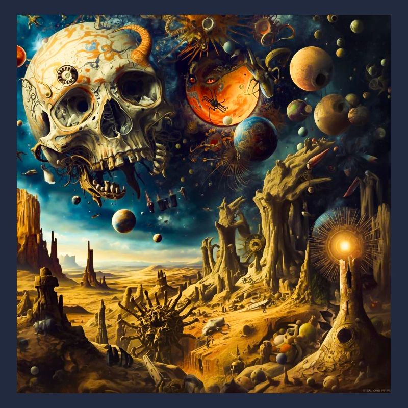 Kosmische Skelettlandschaft