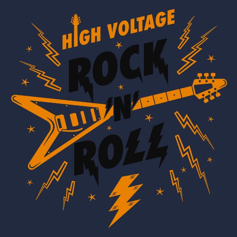 High Voltage Rock N Roll Guitar