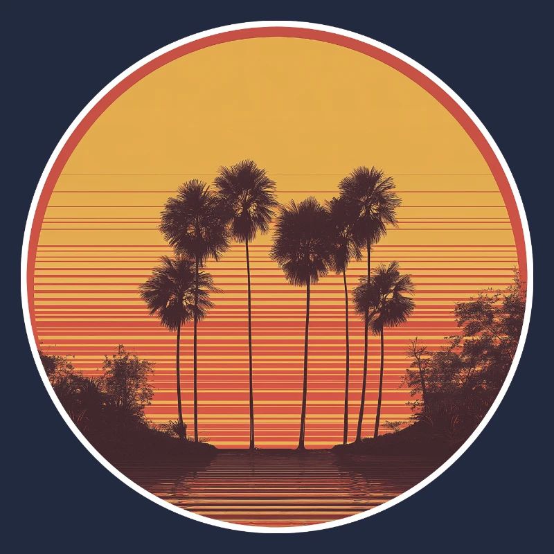 Sonnenuntergang Sunset Retro