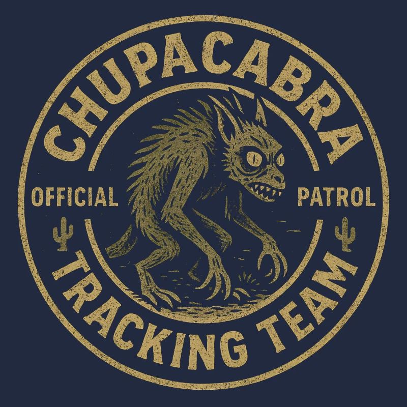Chupacabra Pursuit Team Drôle Cryptide Chupac