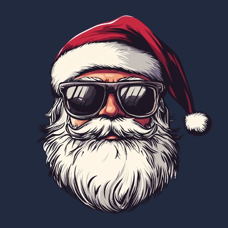 Weihnachtsmann mit Sonnenbrille