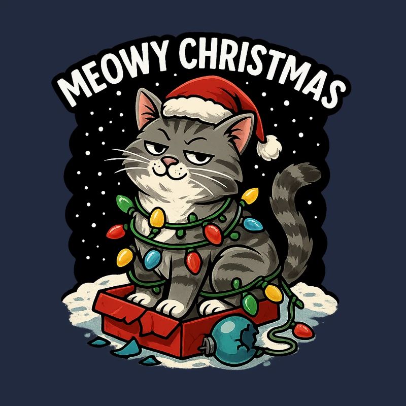 Miauige Weihnachtskatze