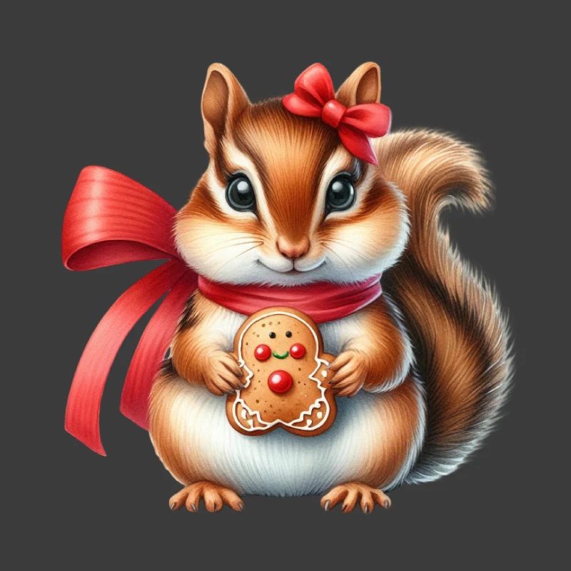 Ginger Squirrel with Cookie