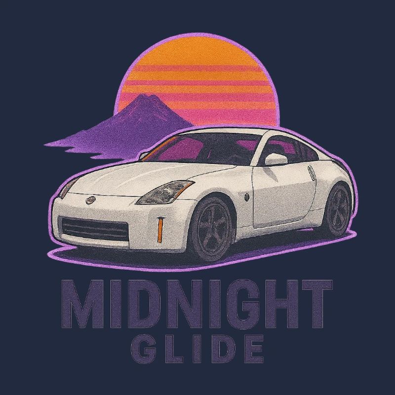 Midnight Glide Retro Sunset Auto
