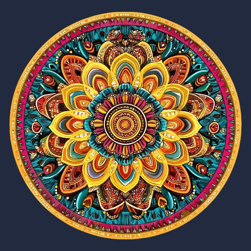 Leuchtendes Mandala Kaleidoskop