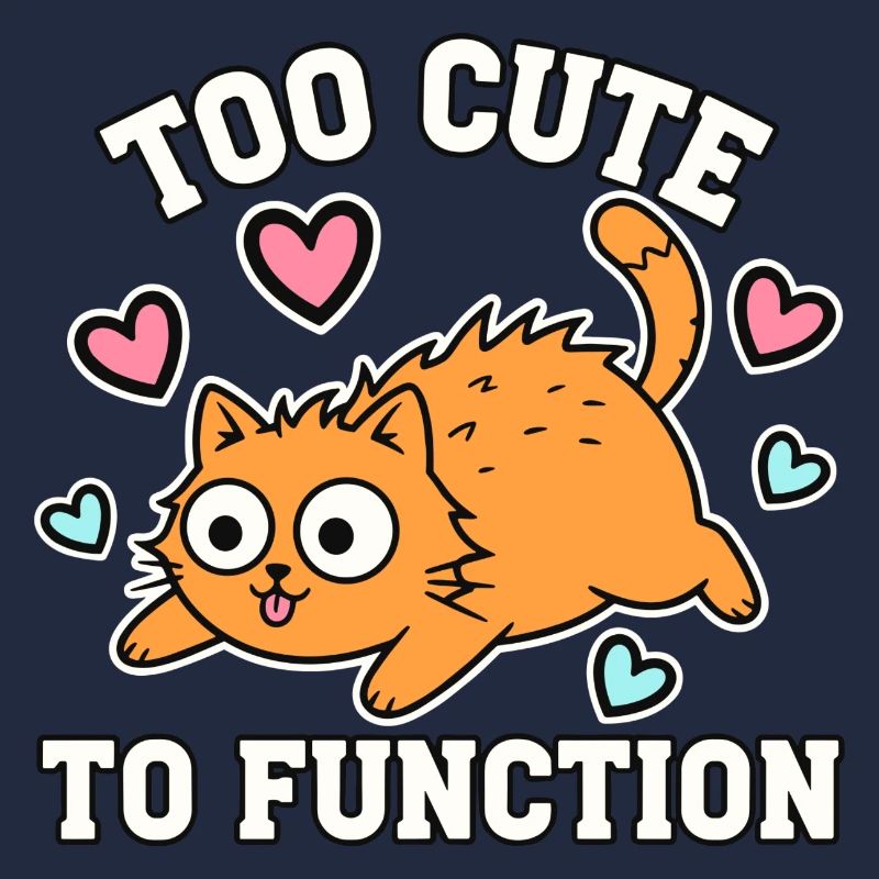 Too Cute To Function Niedliche Katze Zu Süss