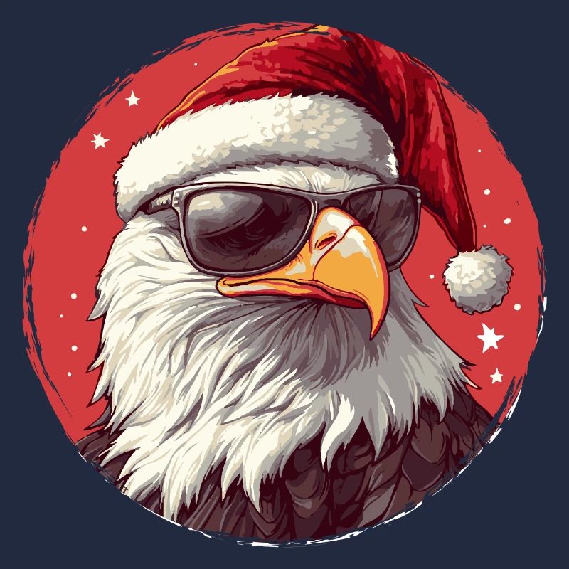 Eagle Santa with sunglasses