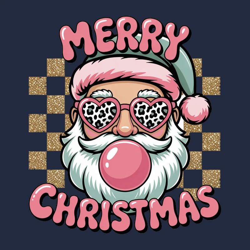 Joyeux Noël Lunettes Léopard du Père Noël
