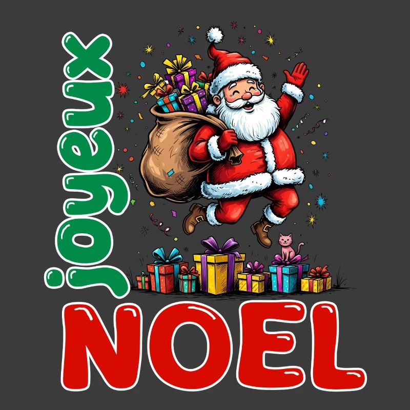 Frohe Weihnachts-Weihnachtsmann-Cartoon-Geschenke