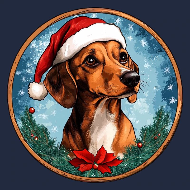 Dackel Weihnachtsmann