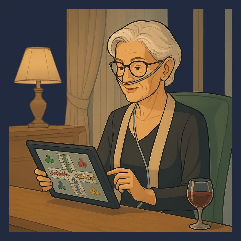 am Tablet Spielabend