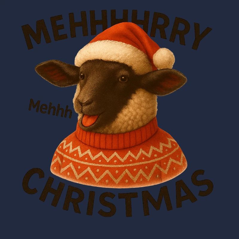 Bof, pull de mouton de Noël