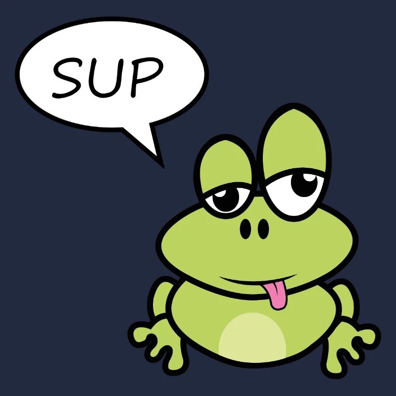 Kleiner Frosch sagt Sup