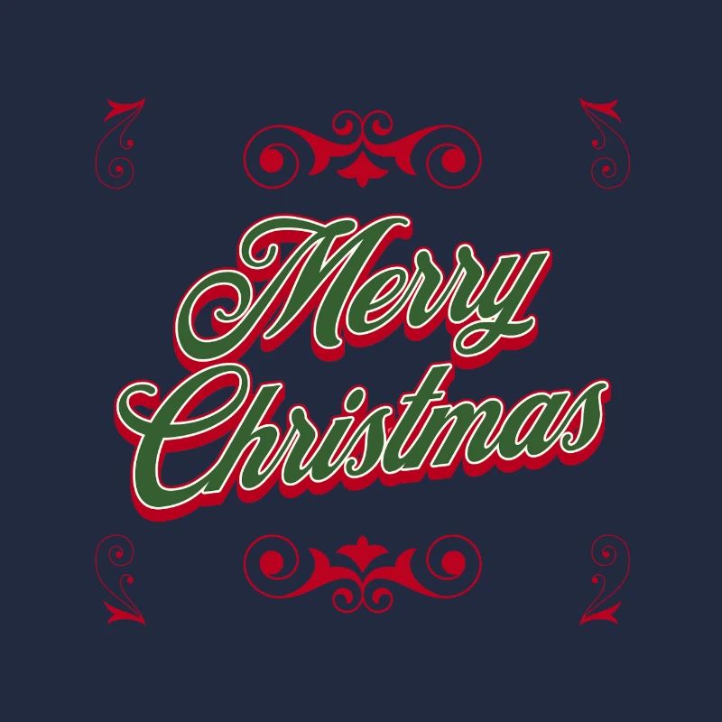 Merry Christmas Script Festive